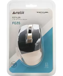 Купить Мышь A4-Tech Fstyler FG35 BRONZE бронзовый/черный оптическая 2000dpi беспров. USB 6but, изображение 10 в компании Зеон