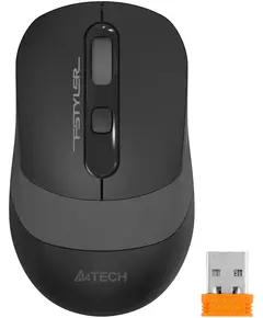 Купить Мышь A4-Tech Fstyler FG10S Grey черный/серый оптическая 2000dpi silent беспров. USB для ноутбука 4but, изображение 2 в компании Зеон