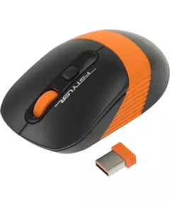 Купить Мышь A4-Tech Fstyler FG10S Orange черный/оранжевый оптическая 2000dpi silent беспров. USB для ноутбука 4but в компании Зеон