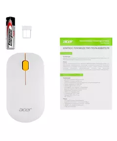 Купить Мышь Acer OMR200 желтый оптическая 1200dpi беспров. USB для ноутбука 2but [ZL.MCEEE.020], изображение 8 в компании Зеон