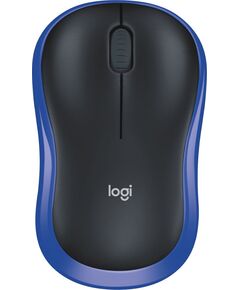 Купить Мышь Logitech M185 черный/синий оптическая 1000dpi беспров. USB1.1 для ноутбука 2but [910-002236] в компании Зеон