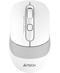 Купить Мышь A4-Tech Fstyler FB10CSUSB GRAYISH WHITE белый/серый оптическая 2000dpi silent беспров. BT/Radio USB 4but в компании Зеон