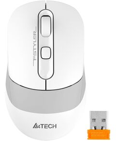 Купить Мышь A4-Tech Fstyler FB10CSUSB GRAYISH WHITE белый/серый оптическая 2000dpi silent беспров. BT/Radio USB 4but, изображение 9 в компании Зеон