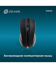 Купить Мышь Oklick 615MW черный оптическая 1200dpi беспров. USB для ноутбука 3but [412852], изображение 12 в компании Зеон