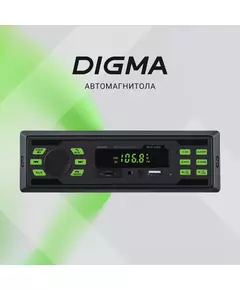 Купить Автомагнитола Digma MCP-225G 1DIN 4x45Вт v5.0 AUX 2, изображение 4 в компании Зеон