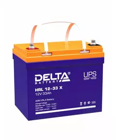 Купить Аккумуляторная батарея Delta HRL 12-33 X 12В, 33Ач, клемма болт М6, ДхШхВ: 195х130х155 мм в компании Зеон