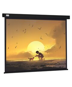 Купить Экран Cactus CS-PSW-150X150-BK 150x150см Wallscreen  1:1 настенно-потолочный рулонный черный в компании Зеон