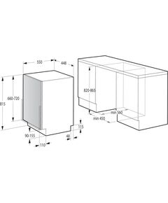 Купить Встраиваемая посудомоечная машина Gorenje GV520E15 1760Вт узкая, изображение 3 в компании Зеон