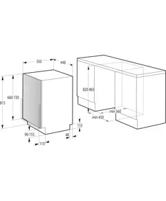 Купить Встраиваемая посудомоечная машина Gorenje GV541D10 1760Вт узкая инвертер, изображение 2 в компании Зеон