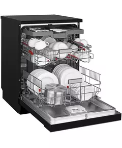 Купить Посудомоечная машина Weissgauff DW 6140 черный/серебристый, полноразмерная, инвертер [432183], изображение 4 в компании Зеон