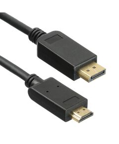 Купить Кабель аудио-видео BURO v. 1.2 DisplayPort (m)/HDMI (m) 5м. позолоч.конт. черный [BHP DPP_HDMI-5], изображение 3 в компании Зеон