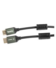 Купить Кабель аудио-видео BURO HDMI (m)/HDMI (m) 3м. феррит.кольца позолоч.конт. черный [BHP-HDMI-2.1-3G], изображение 4 в компании Зеон