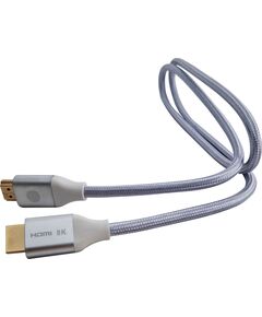 Купить Кабель аудио-видео Cactus HDMI (m)/HDMI (m) 1м. позолоч.конт. серебристый [CS-HDMI.2.1-1] в компании Зеон