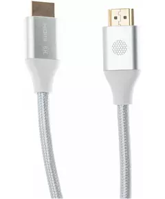 Купить Кабель аудио-видео Cactus HDMI (m)/HDMI (m) 1.8м. позолоч.конт. серебристый [CS-HDMI.2.1-1.8], изображение 2 в компании Зеон