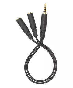 Купить Адаптер аудио A4-Tech 2xJack 3.5 (f)/Jack 3.5 (m) 0.2м. черный [AD-3P], изображение 2 в компании Зеон