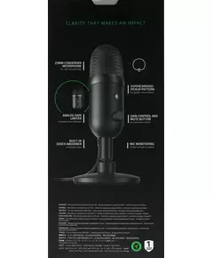 Купить Микрофон проводной Razer Seiren V2 X 1.8м черный [RZ19-04050100-R3M1], изображение 14 в компании Зеон