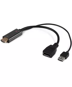 Купить Переходник BURO HDMI (m)/DisplayPort (f) черный [BU-HDMI(M)-DP(F)], изображение 2 в компании Зеон