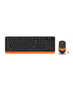 Купить Клавиатура + мышь A4-Tech Fstyler FG1010 ORANGE клав:черный/оранжевый мышь:черный/оранжевый USB беспроводная Multimedia в компании Зеон