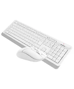 Купить Клавиатура + мышь A4-Tech Fstyler FG1012 WHITE клав:белый мышь:белый USB беспроводная Multimedia, изображение 4 в компании Зеон