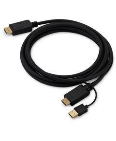 Купить Кабель аудио-видео BURO HDMI (m)/DisplayPort (m) 3м. позолоч.конт. черный [HDMI-DP-3M], изображение 2 в компании Зеон