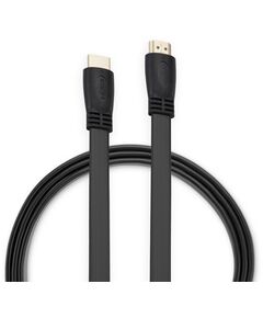 Купить Кабель аудио-видео BURO HDMI 1.4 Flat HDMI (m)/HDMI (m) 1м. черный [BHP HDMI 1], изображение 2 в компании Зеон