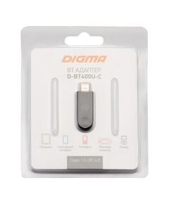 Купить Адаптер USB Type-C Digma D-BT400U-C BT4.0+EDR class 1.5 20м черный, изображение 2 в компании Зеон