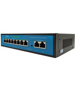 Источники питания: Коммутатор POE 8-ми портовый ST ST-S180POE (2M/100W/А) PRO резервируемый, для обеспечения  проводных сетей напряжением 48В, PoE порты: 8 х (10/100 Мбит/с), UpLink порты: 2 х (10/100 Мбит/с) фотографии