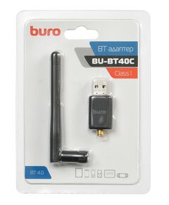 Купить Адаптер USB BURO BT40С BT4.0+EDR class 1 100м черный, изображение 5 в компании Зеон