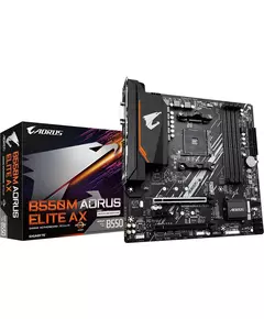 Купить Материнская плата GigaByte B550M AORUS ELITE AX Soc-AM4 AMD B550 4xDDR4 mATX AC`97 8ch(7.1) GbLAN RAID+DVI+HDMI, изображение 3 в компании Зеон