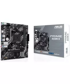 Купить Материнская плата Asus PRIME A520M-R Soc-AM4 AMD A520 2xDDR4 mATX AC`97 8ch(7.1) GbLAN RAID+HDMI в компании Зеон