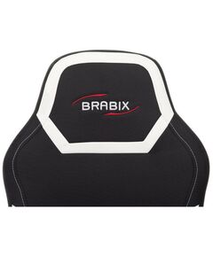 Купить Кресло компьютерное Brabix Alpha GM-018 ткань/экокожа, черное/белое [532640], изображение 5 в компании Зеон