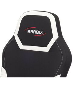 Купить Кресло компьютерное Brabix Alpha GM-018 ткань/экокожа, черное/белое [532640], изображение 6 в компании Зеон