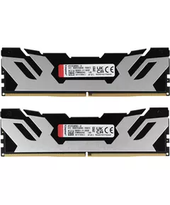 Купить Память Kingston Fury Renegade Silver XMP Gaming 32Gb Kit 2x16Gb DDR5 7200MHz PC5-57600 CL38 DIMM 288-pin 1.45В kit single rank с радиатором RTL [KF572C38RSK2-32], изображение 2 в компании Зеон