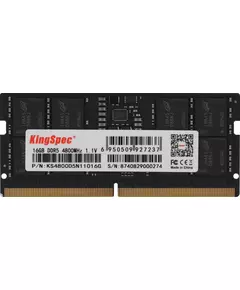 Купить Память KingSpec 16Gb DDR5 4800MHz PC5-38400 CL40 SO-DIMM 288-pin 1.1В single rank RTL [KS4800D5N11016G], изображение 2 в компании Зеон