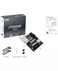 Купить Материнская плата Asus PRIME X870-P SocketAM5 AMD X870 4xDDR5 ATX AC`97 8ch(7.1) 2.5Gg RAID+HDMI, изображение 11 в компании Зеон