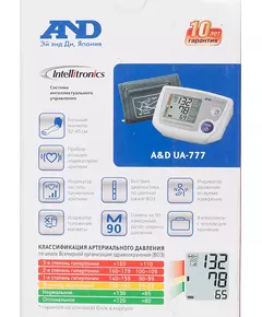 Купить Тонометр автоматический с адаптером и большой манжетой AND UA-777L, изображение 22 в компании Зеон