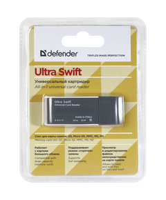 Купить Универсальный картридер Defender Ultra Swift USB 2.0 4 слота [83260], изображение 3 в компании Зеон