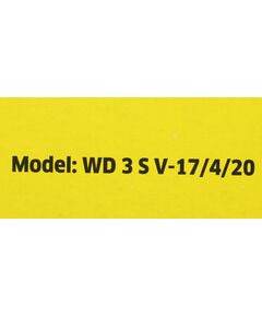 Купить Строительный пылесос Karcher WD 3 S V-17/4/20 1000Вт (уборка: сухая/сбор воды) желтый [1.628-135.0], изображение 8 в компании Зеон