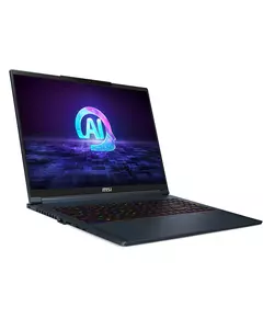 Купить Ноутбук MSI Stealth 16 AI Studio A1VIG-062RU Core Ultra 9 185H 32Gb SSD2Tb NVIDIA GeForce RTX4090 16Gb 16" IPS UHD+ (3840x2400) Windows 11 Home dk.blue WiFi BT Cam [9S7-15F312-062] в компании Зеон