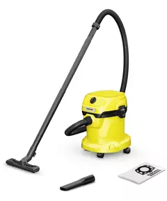 Купить Строительный пылесос Karcher WD 2 V-15/4/18 1000Вт (уборка: сухая/влажная) желтый [1.628-003.0] в компании Зеон