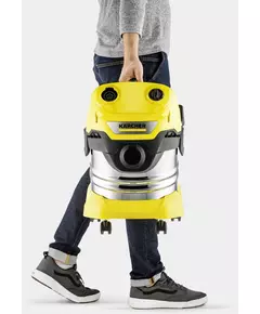 Купить Строительный пылесос Karcher WD 4 S V-20/5/22 1000Вт (уборка: сухая/сбор воды) желтый [1.628-260.0], изображение 8 в компании Зеон