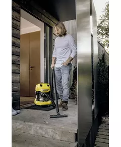 Купить Строительный пылесос Karcher WD 4 S V-20/5/22 1000Вт (уборка: сухая/сбор воды) желтый [1.628-260.0], изображение 10 в компании Зеон