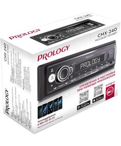 Купить Автомагнитола Prology CMX-240 1DIN 4x55Вт v4.2 AUX 3 ПДУ [PRCMX240], изображение 9 в компании Зеон