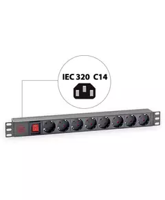 Купить Блок распределения питания Sysmatrix PD 0802.000 гор.размещ. 8xSchuko базовые 16A C14 в компании Зеон