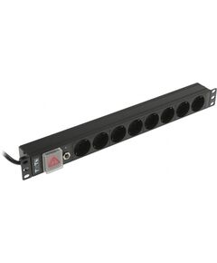 Купить Блок распределения питания Lanmaster TWT-PDU19-16A8P-1.8 гор.размещ. 8xSchuko базовые 16A Schuko 1.8м, изображение 10 в компании Зеон