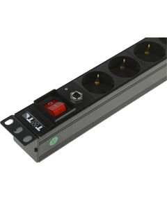 Купить Блок распределения питания Lanmaster TWT-PDU19-10A8P-1.8 гор.размещ. 8xSchuko базовые 10A Schuko 1.8м, изображение 8 в компании Зеон