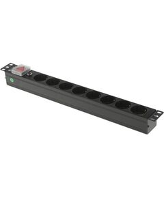 Купить Блок распределения питания Lanmaster TWT-PDU19-10A8P-1.8 гор.размещ. 8xSchuko базовые 10A Schuko 1.8м в компании Зеон