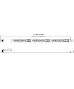 Купить Блок распределения питания PowerCom PDU-32AV24-18C3-6C9-3P верт.размещ. 18xC13 6xC19 3x32A IEC 60309 2м, изображение 14 в компании Зеон