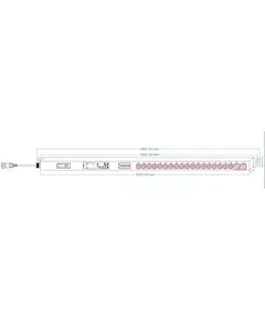 Купить Блок распределения питания PowerCom PDU-16AVMS20-18C13-2C19, изображение 6 в компании Зеон