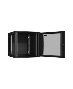 Купить Настенный разборный шкаф TLK TWI-126060-R-G-BK 19", 12U, стеклянная дверь, Ш600хВ569хГ600мм, 2 пары монтажных направляющих, черный, изображение 3 в компании Зеон